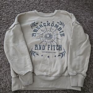 Abercrombie Kids Cream Graphic Sweatshirt